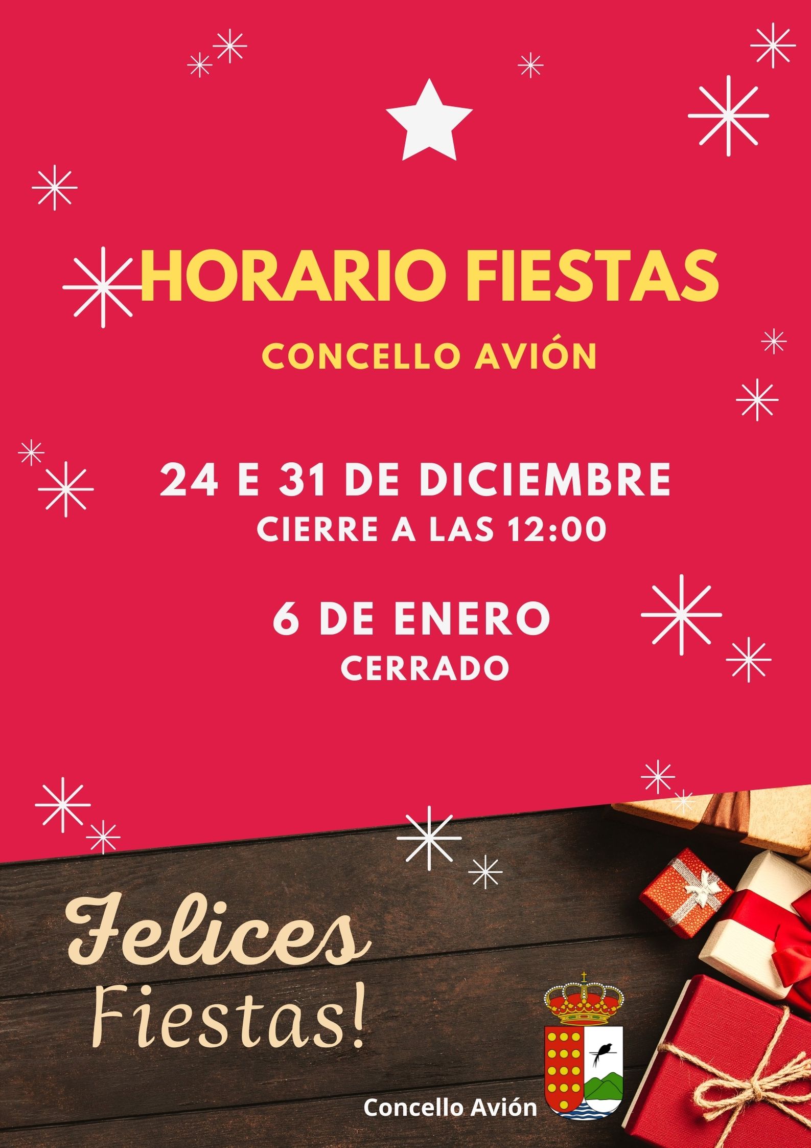 Horario Concello Fiestas