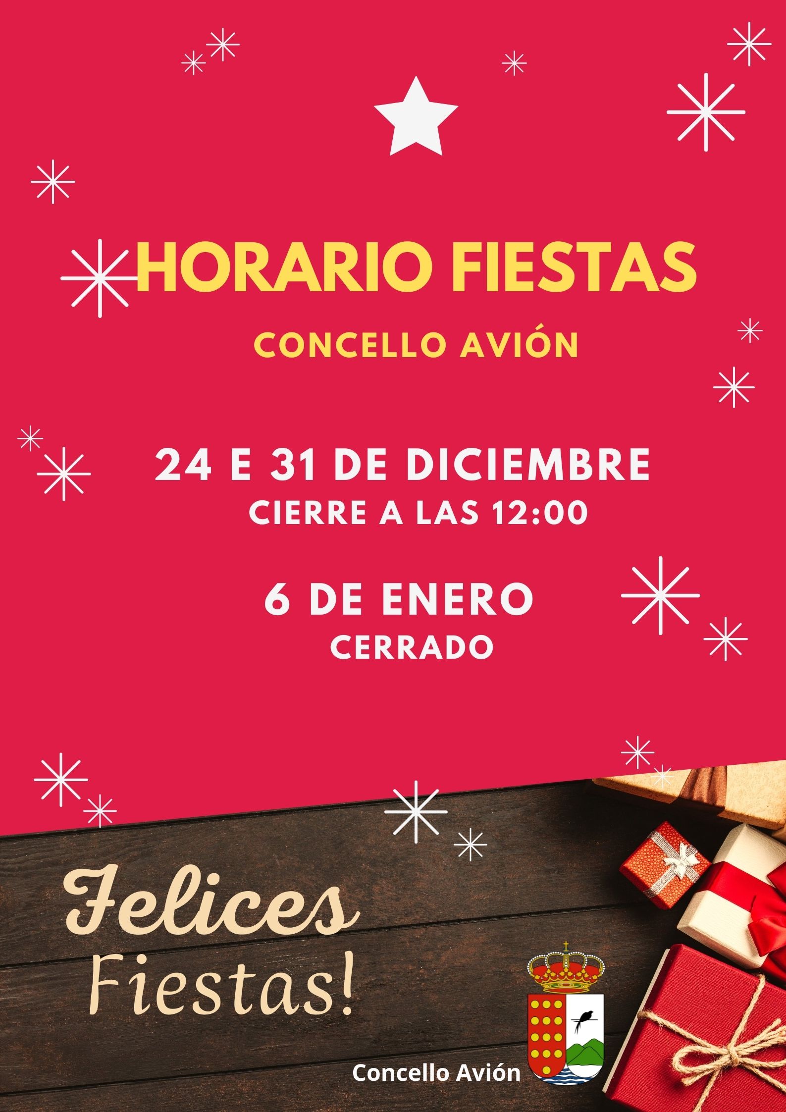 Horario Concello Fiestas