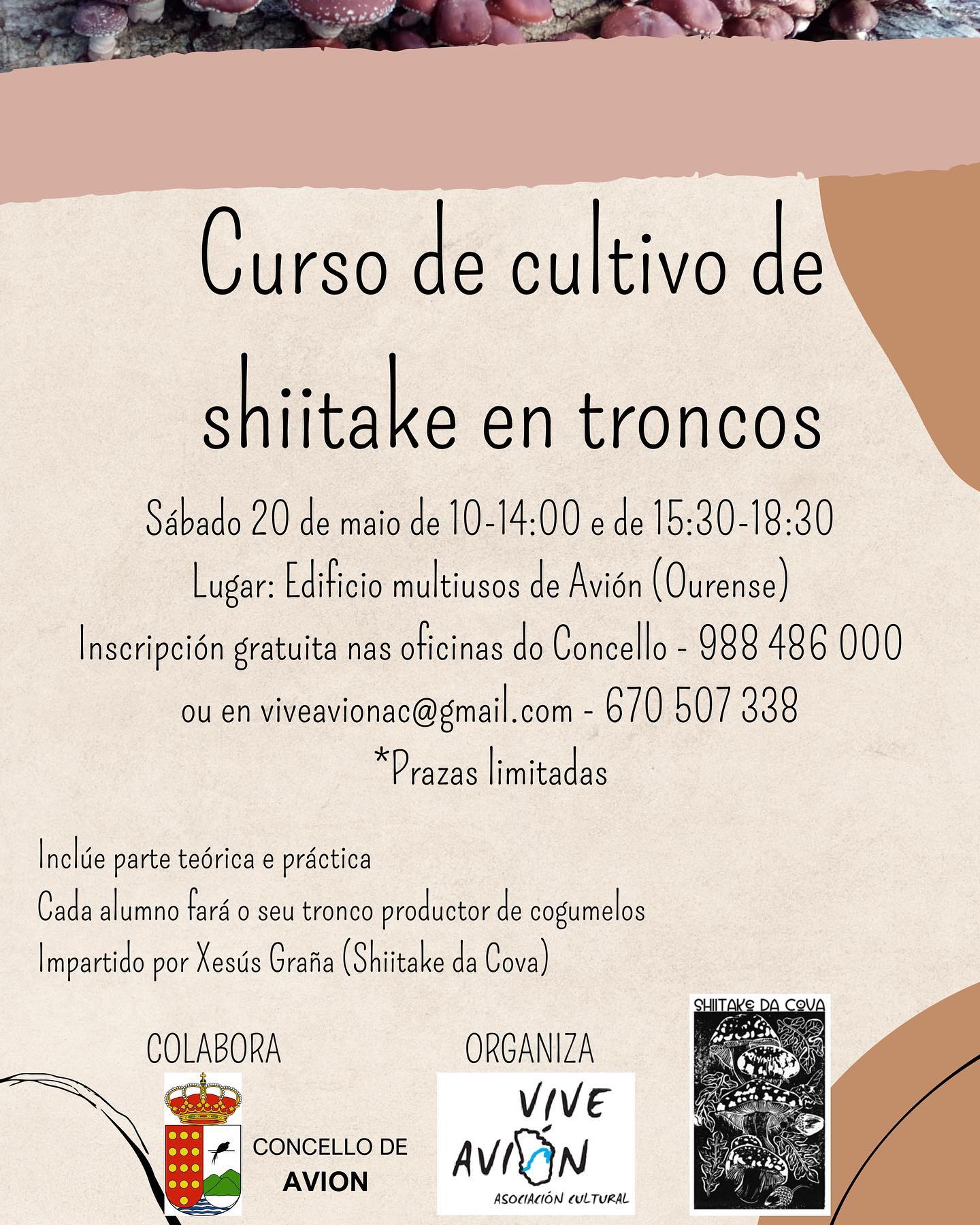 curso cultivo shiitake