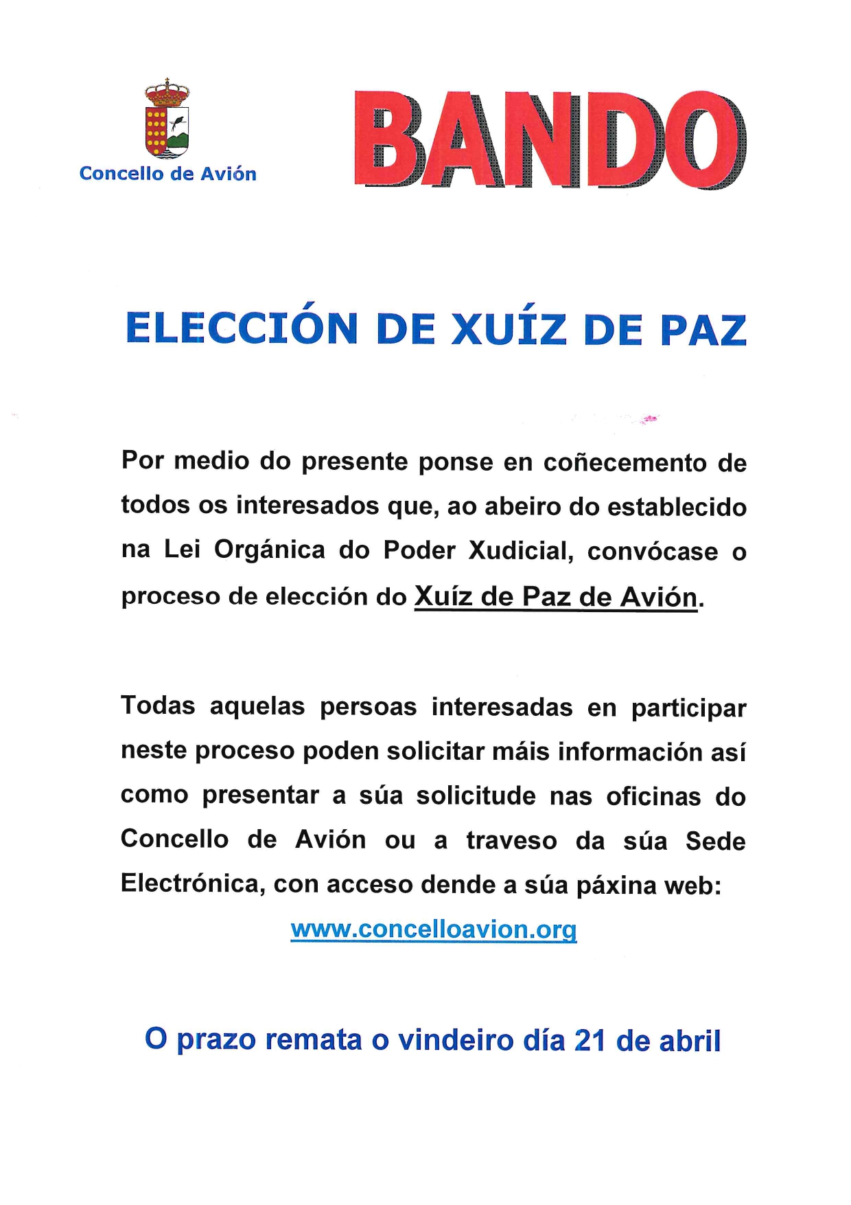 Eleccion Xuiz de Paz