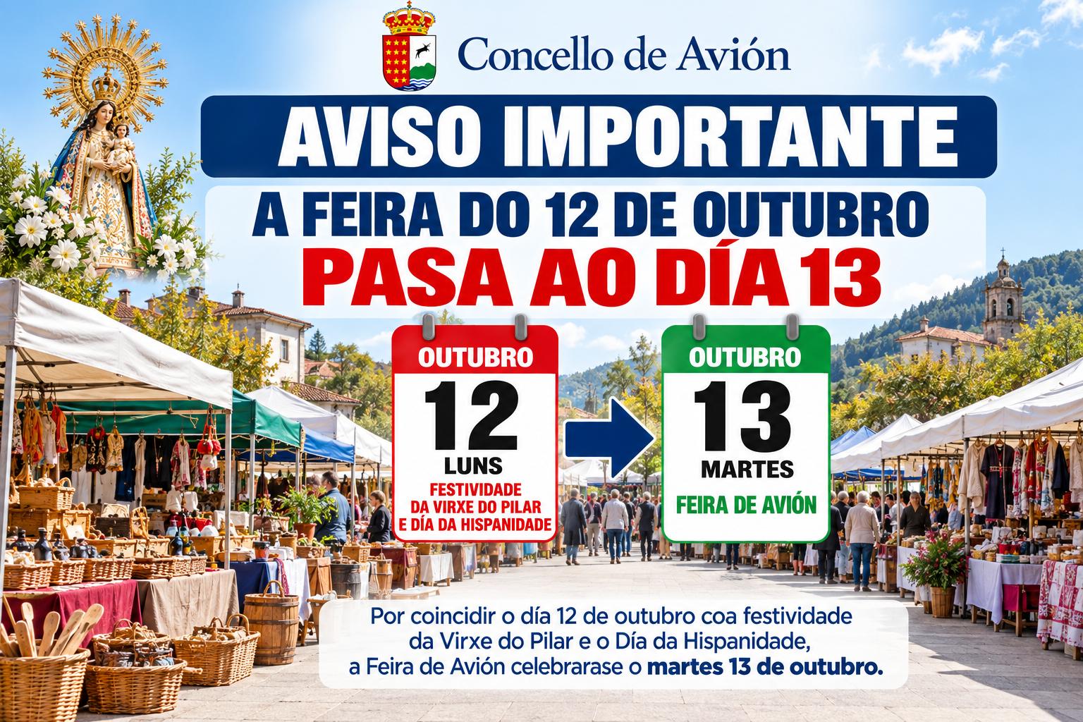 FEIRA O DÍA 13 DE OUTUBRO
