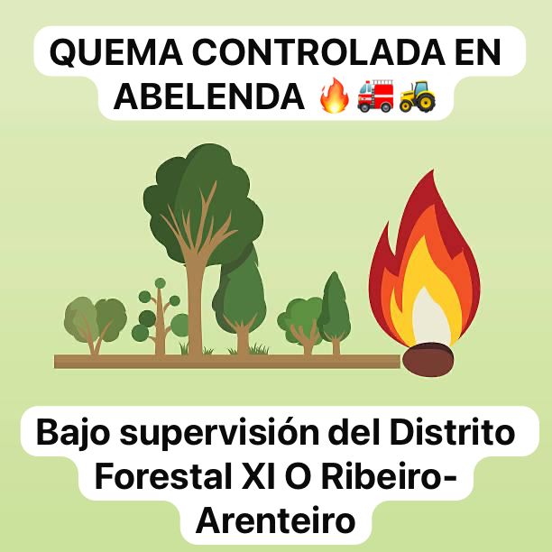 QUEMA CONTROLADA EN ZONA DE ABELENDA