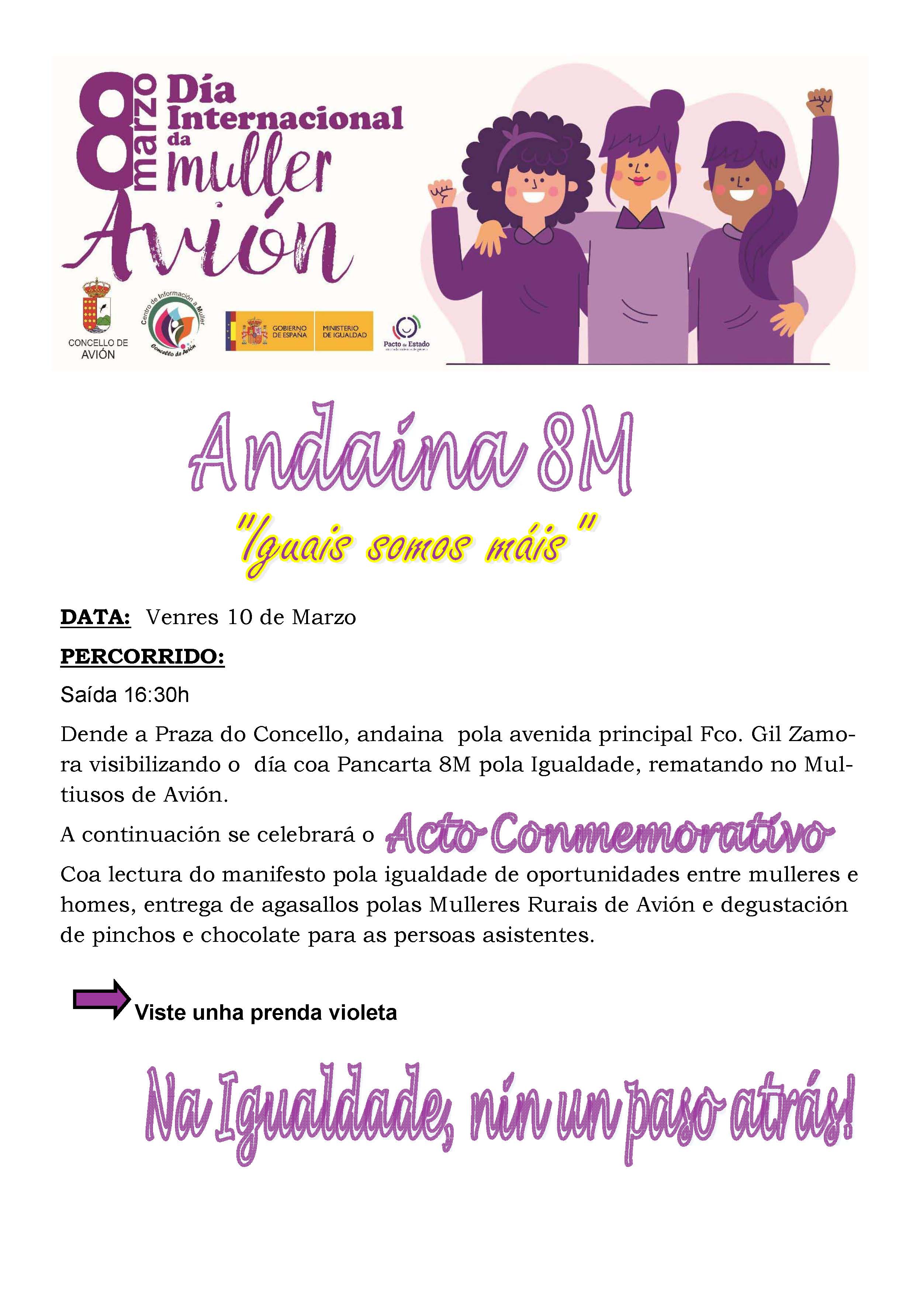 Acto Conmemorativo y Caminata 8M
